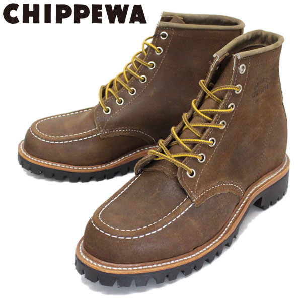 正規取扱店 CHIPPEWA (チペワ) 1901M64 6inch MOC TOE LUGGED FIELD BOOTS 6インチ モックトゥ ラギッドフィールドブーツ BROWN BOMBER