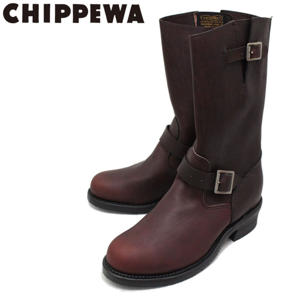 チペワ エンジニアブーツ メンズ 正規取扱店 CHIPPEWA (チペワ) 1940 11inch ORIGINAL ENGINEER BOOTS 11インチ プレーントゥ エンジニアブーツ BURGUNDY