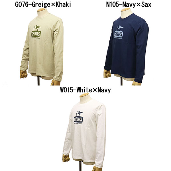 sale セール 正規取扱店 CHUMS (チャムス) CH01-2274 Booby Face LS T-Shirt ロゴ ...