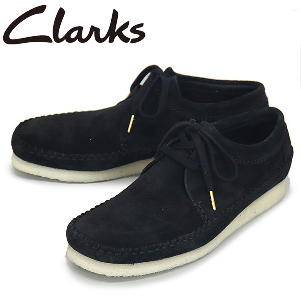 sale Z[ K戵X Clarks (N[NX) 26165081 Weaver EB[o[ Y u[c Black Suede CL080