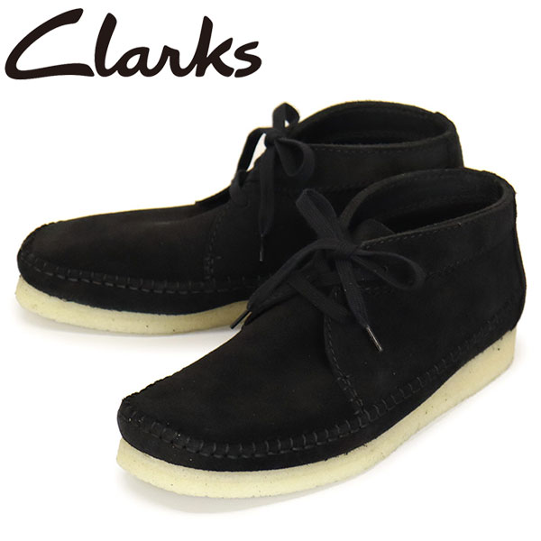 K戵X Clarks (N[NX) 26169236 Weaver Boot EB[o[ Y u[c Black Suede CL101