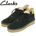 正規取扱店 Clarks (クラークス) 26169459 Desert Run デザートラン レディースシューズ Dark Green Suede CL068