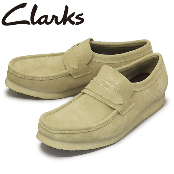 K戵X Clarks (N[NX) 26172504 Wallabee Loafer r[[t@[ Y V[Y Maple Suede CL083