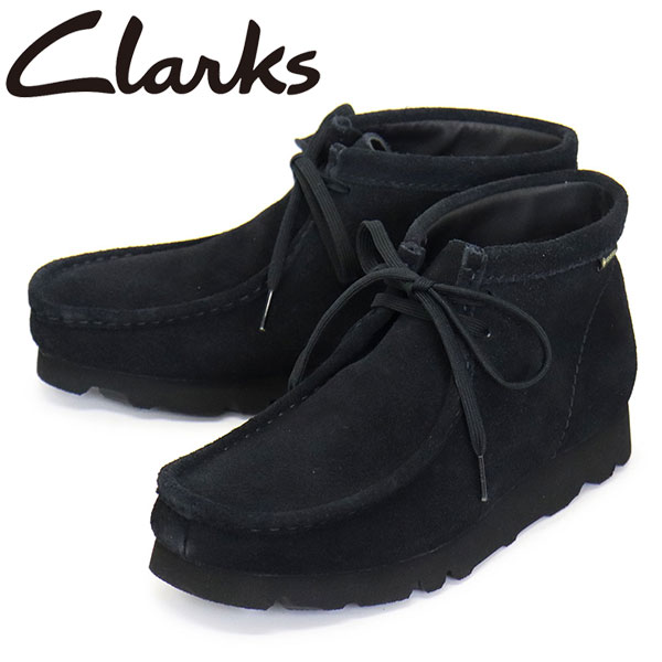 正規取扱店 Clarks (クラークス) 26173318 WallabeeBT GTX ワラビーブーツ ゴアテックス メンズ ブーツ Black Sde CL107