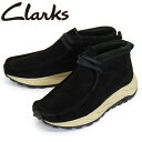 正規取扱店 Clarks (クラークス) 26173320 Wallabee Eden ワラビー エデン メンズシューズ Black Sde CL104