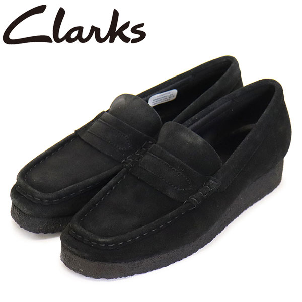 K戵X Clarks (N[NX) 26173509 Wallabee Loafer r[ [t@[ fB[XV[Y Black Sde CL108
