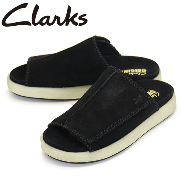 K戵X Clarks (N[NX) 26175779 OverleighSlide I[o[C XCh Black Suede CL118