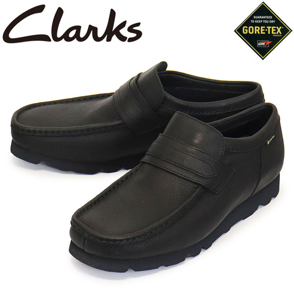 正規取扱店 Clarks (クラークス) 26178185 WallaLoafer GTX ワラローファー ゴアテックス メンズ シューズ Black Leather CL130