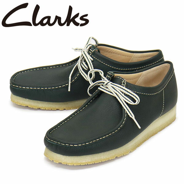 Rakuten - 正規取扱店 Clarks (クラークス) 26185656 Wallabee RB ワラビー メンズシューズ Dark Green Lea CL161