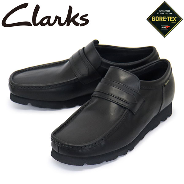 Rakuten - 正規取扱店 Clarks (クラークス) 26186774 WallaLoafer GTX ワラローファー ゴアテックス メンズ シューズ Blk/Black Lea CL164