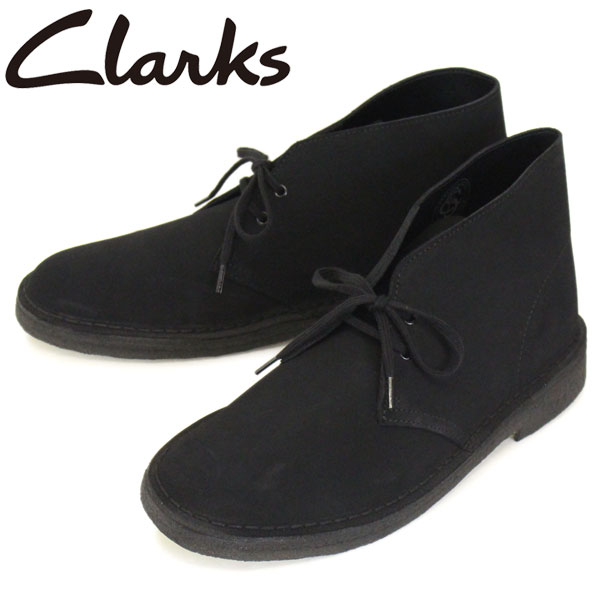正規取扱店 Clarks (クラークス) 26138227 Desert Boot デザートブーツ メンズブーツ Black Suede CL007