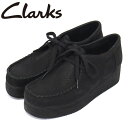 正規取扱店 Clarks (クラークス) 26148632 Wallacraft Lo ワラクラフト ロー レディースシューズ Black Nubuck CL052