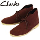 正規取扱店 Clarks (クラークス) 26154729 Desert Boot デザートブーツ メンズブーツ Rust Brown Suede CL023