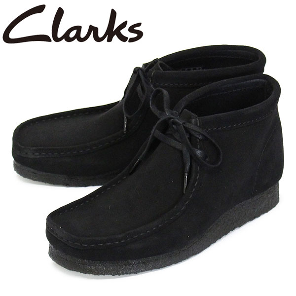 楽天BOOTSMAN 楽天市場店【Fashion THE SALE】 正規取扱店 Clarks （クラークス） 26155517 Wallabee Boot ワラビーブーツ メンズ レザーブーツ Black Suede CL041