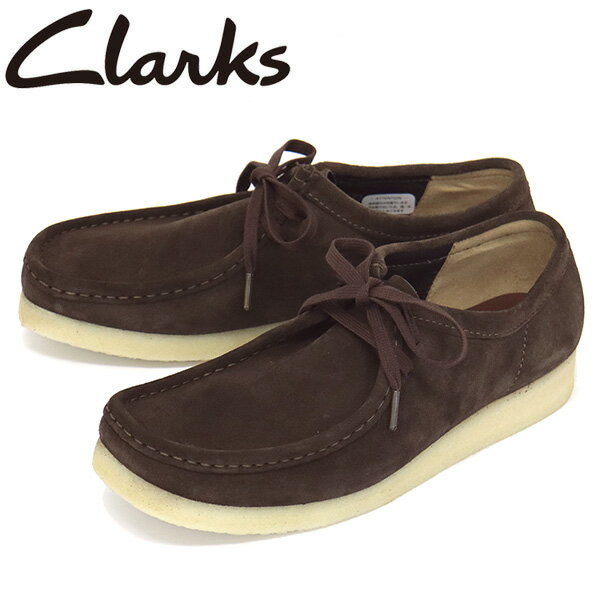 sale Z[ K戵X Clarks (N[NX) 26156606 Wallabee r[ YV[Y Dark Brown Suede CL053