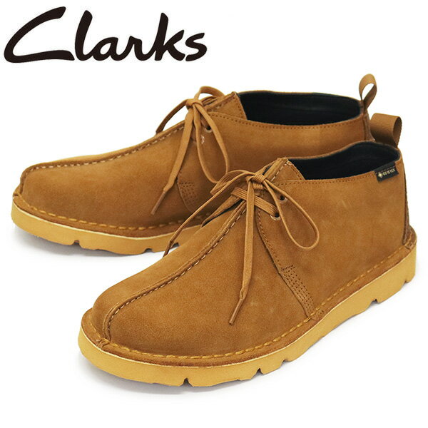 正規取扱店 Clarks (クラークス) 26167869 Desert Trek GTX デザートトレック ゴアテックス メンズシューズ Tan Suede CL060