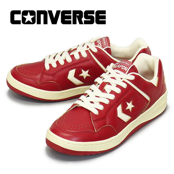 正規取扱店 CONVERSE (コンバース) 33702690 ウエポン CC AG OX スニーカー レッド/オフホワイト CV130