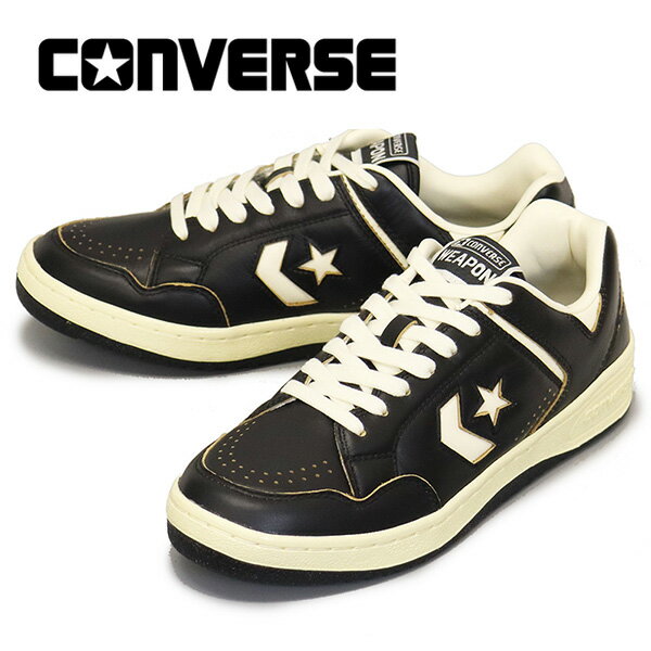 正規取扱店 CONVERSE (コンバース) 33702691 ウエポン CC AG OX スニーカー ブラック/オフホワイト CV131