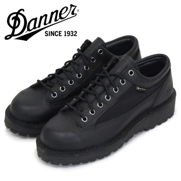 ダナー ブーツ レディース 正規取扱店 DANNER (ダナー) D121018 Ws Field Low フィールドロー レディース レザーブーツ Black x Black