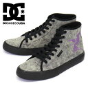 sale セール 正規取扱店 DC SHOES (ディーシーシューズ) DM216102 SABBATH MANUAL HI ハイカット スニーカー BLACK WASH DC018