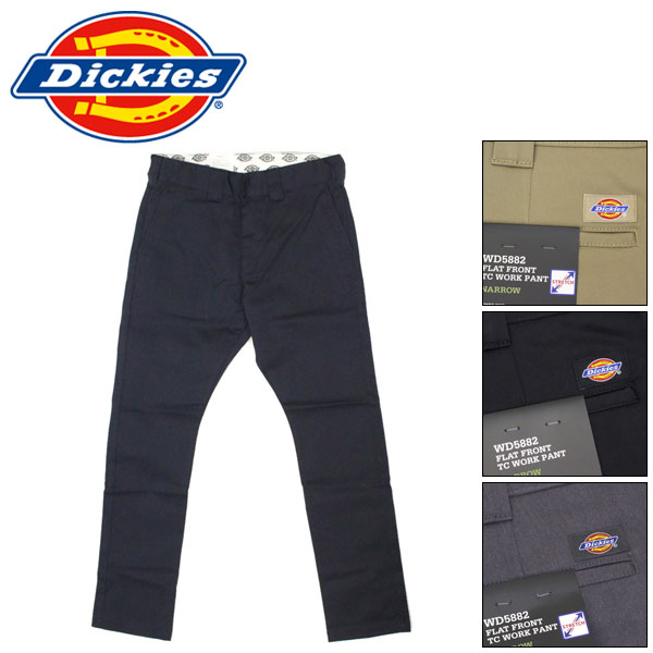 正規取扱店 Dickies (ディッキーズ) WD5882 TCストレッチナローパンツ DK001 全4色