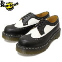 正規取扱店 Dr.Martens ドクターマーチン 3989Z BEX ベックス WINGTIP SHOE ウィングチップシュー BLACK/WHITE SMOOTH