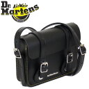 正規取扱店 Dr.Martens (ドクターマーチン) AB098001 7インチ Leather Satchel Bag レザーサッチェルバッグ BLACK KIEV