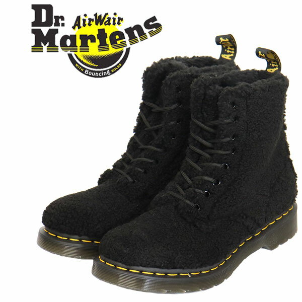 正規取扱店 Dr.Martens (ドクターマーチン) WMS 27822001 1460 Pascal 8ホール パスカル フェイクファー レディースブーツ BLACK 1