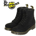 正規取扱店 Dr.Martens (ドクターマーチン) WMS 27822001 1460 Pascal 8ホール パスカル フェイクファー レディースブーツ BLACK