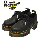 正規取扱店 Dr.Martens (ドクターマーチン) WMS 30663001 AUDRICK 3ホール レディース レザーシューズ BLACK UK5-約24.0cm