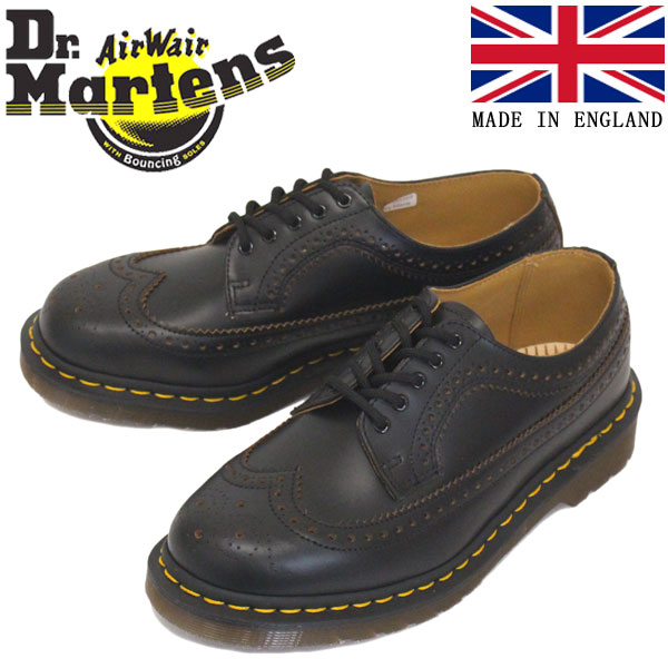 K戵X Dr.Martens (hN^[}[`) 22853001 VINTAGE 3989 BROGUE SHOE 5EYE Be[W u[O U[V[Y BLACK COh