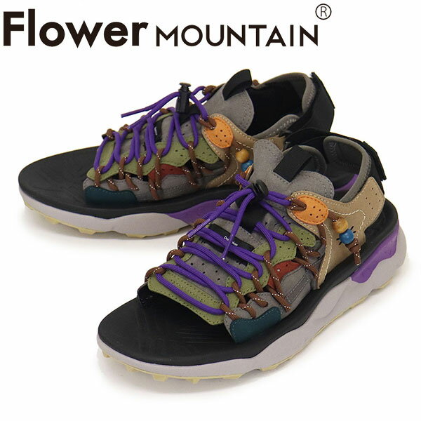 正規取扱店 Flower MOUNTAIN(フラワーマウンテン) FM97015 PUMA PUNKU サンダル Gray/Brown FM034