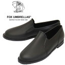 正規取扱店 FOX UMBRELLAS (フォックスアンブレラズ) MEN'S SLIP-ON DRESS メンズ スリッポン ドレス ブラック つやなし 日本製 FU015