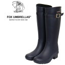 フォックスアンブレラズ 正規取扱店 FOX UMBRELLAS (フォックスアンブレラズ) 11W WOMEN'S LONG BOOTS レディース ロングブーツ ラバーネイビー つやなし日本製 FU016