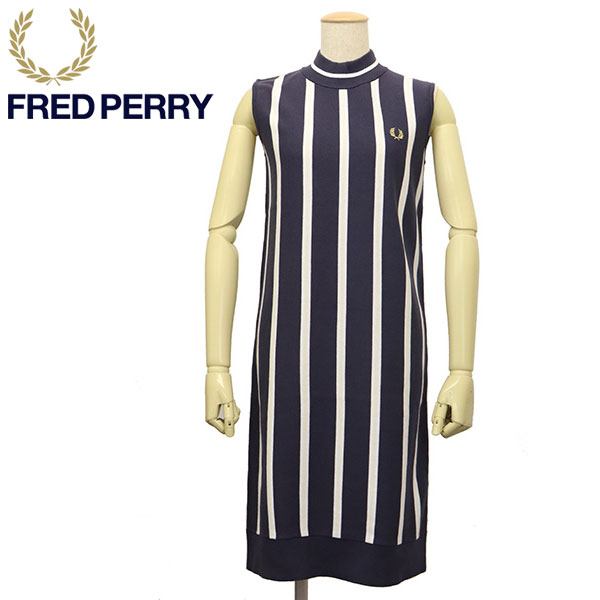 Fashion THE SALE 谷Ź FRED PERRY (եåɥڥ꡼) D3161 STRIPED KNITTED DR...