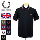 フレッドペリー 正規取扱店 FRED PERRY (フレッドペリー) M12N TWIN TIPPED FP SHIRT (ライン入りポロシャツ) イングランド製 全7色 FP264