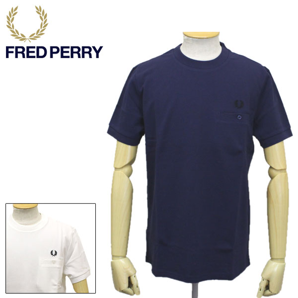 フレッドペリー Tシャツ メンズ 正規取扱店 FRED PERRY (フレッドペリー) M8531 POCKET DETAIL PIQUE T-SHIRT ポケットTシャツ 全2色 FP440