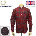 正規取扱店 FRED PERRY (フレッドペリー) M8820 REISSUES MADE IN ENGLAND TARTAN SHIRT タータンシャツ 全2色 FP426