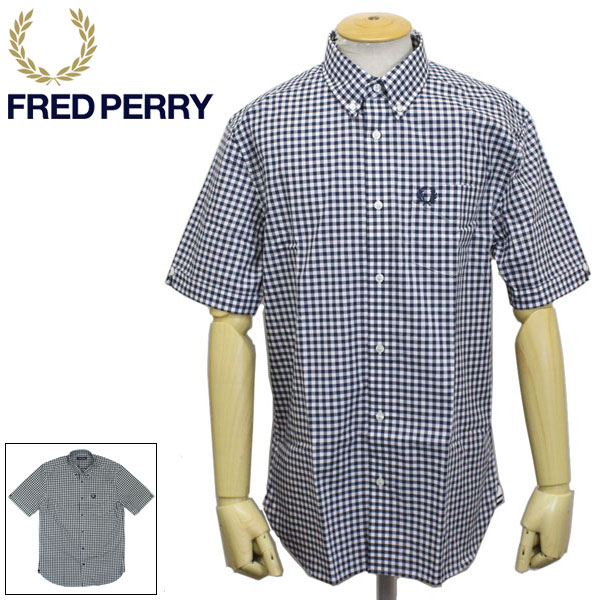 正規取扱店 FRED PERRY (フレッドペリー) M9604 GINGHAM SHIRT ギンガムシャツ 全2色 FP432 1