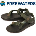 正規取扱店 FREE WATERS (フリーウォータース) MO-077 CLOUD9 SPORT MNS クラウド9 スポーツ メンズサンダル OLIVE FW011
