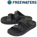正規取扱店 FREE WATERS (フリーウォータース) UO-010 Cloud9 Explorer クラウドナイン エクスプローラー 2ストラップ スポーツ サンダル Black FW017