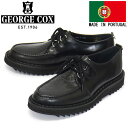 正規取扱店 GEORGE COX (ジョージコックス) REMASTERED PRIPPLE DERBY リップルソール レザーシューズ 040 BLACK