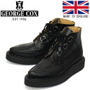 正規取扱店 GEORGE COX (ジョージコックス) DIANO BOOT 13394 V ラバーソール レザーブーツ 040 BLACK