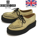 正規取扱店 GEORGE COX (ジョージコックス) SKIPTON 3588 VI ラバーソール レザーシューズ 417 SAND SUEDE