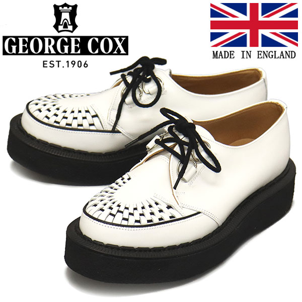 正規取扱店 GEORGE COX (ジョージコックス) SKIPTON 3588 VI ラバーソール レザーシューズ 031 WHITE