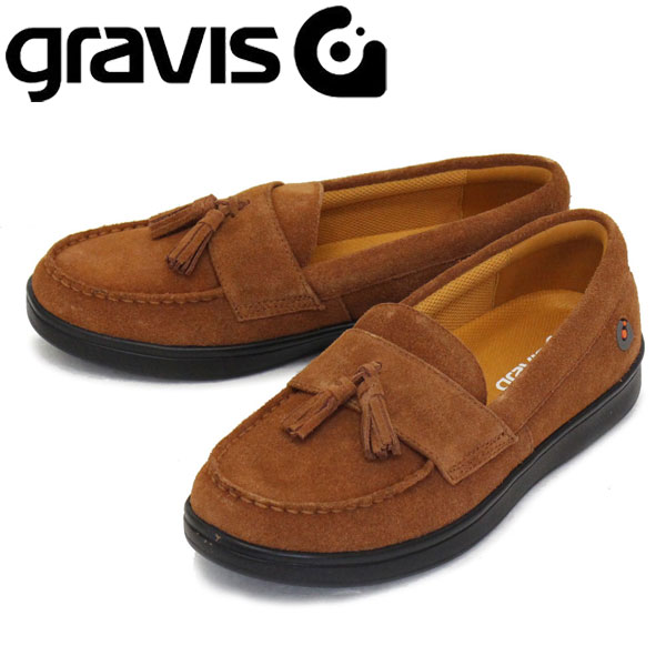 正規取扱店 gravis (グラビス) 25222 ODJICK TASSEL オジェック タッセル スリッポン スニーカー BROWN GRV026