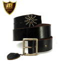 正規取扱店 HTC(Hollywood Trading Company) END ONLY BELT(エンドオンリーベルト) ブラックレザー×ブラックストーン