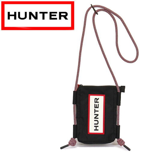 正規取扱店 HUNTER (ハンター) UBP1514NRS TRAVEL RIPSTOP PHONE POUCH フォンポーチ BLACK / REDBOX LOGO HU248 正規取扱店 HUNTER (ハンター) UBP1514NRS TRAVEL RIPSTOP PHONE POUCH フォンポーチ BLACK / REDBOX LOGO HU248