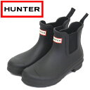 K戵X HUNTER (n^[) WOMEN'S WFS2078RMA ORIGINAL CHELSEA IWi fB[X `FV[u[c BLACK HU203