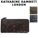 正規取扱店 KATHARINE HAMNETT LONDON (キャサリンハムネット ロンドン) 490-52502 Garapagos L型ファスナー 束入れ ロングウォレット 全3色